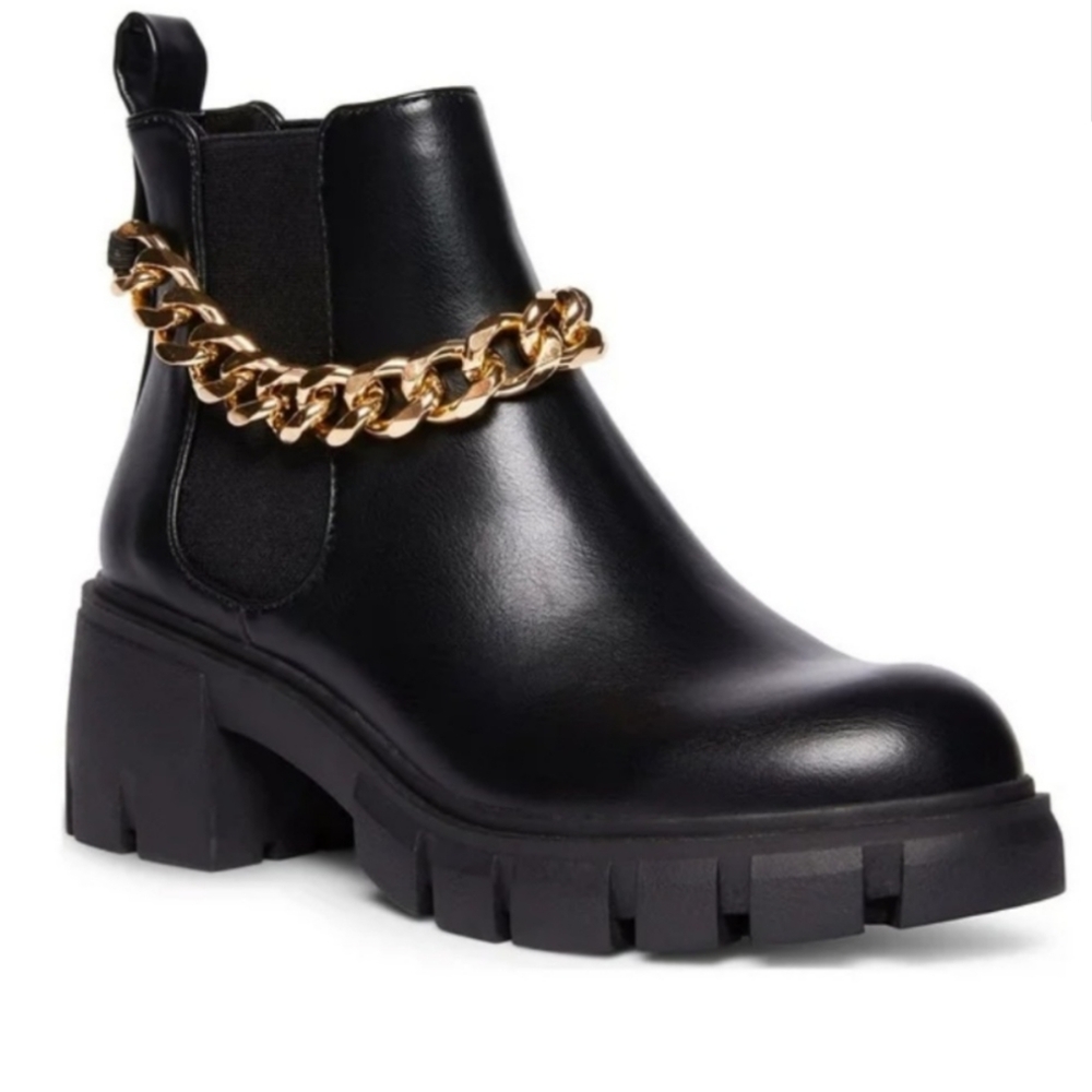 Madden Girl Black Ankle Boots NWT Sz 8M - Picture 6 of 9
